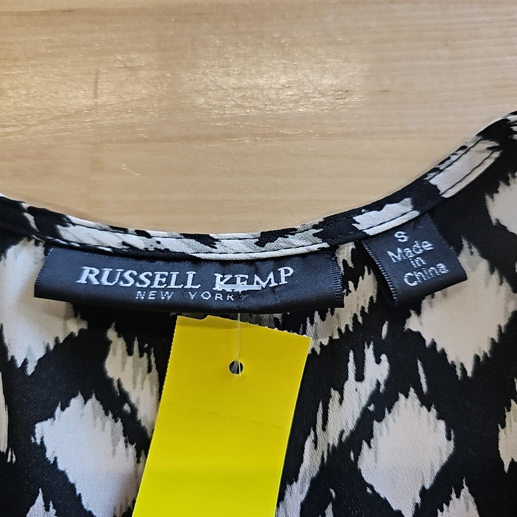 Russell Kemp Size S Black White Duster