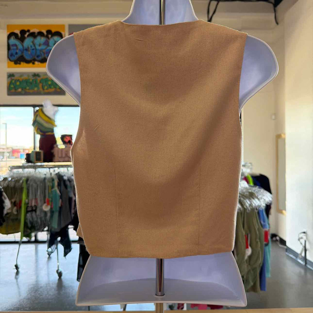 Hippie Rose Juniors' Sleeveless Linen Vest