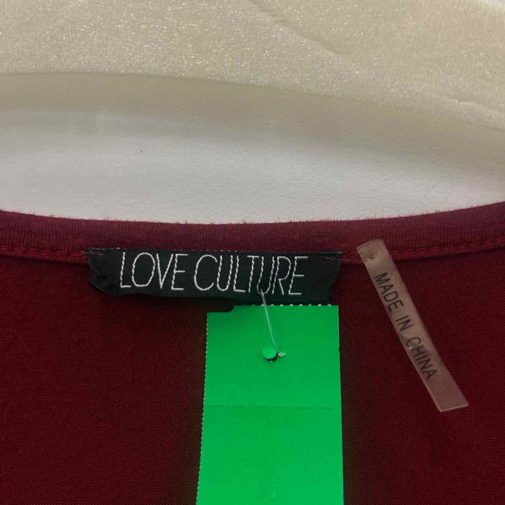 Love Culture Size L Burgundy Preloved Dress