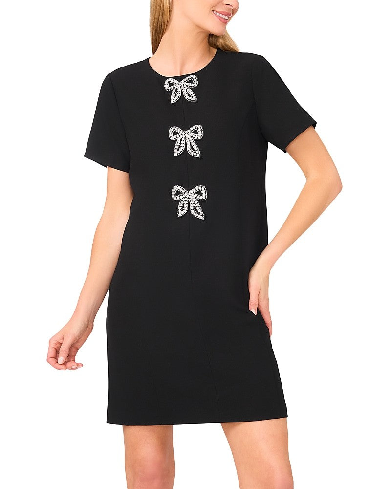 CeCe Women's Sequin Bow Mini Dress