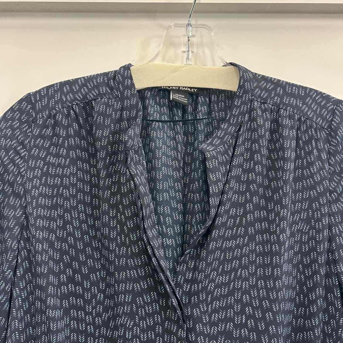 Hilary Radley Ladies' Long Sleeve Dress Navy Arrow
