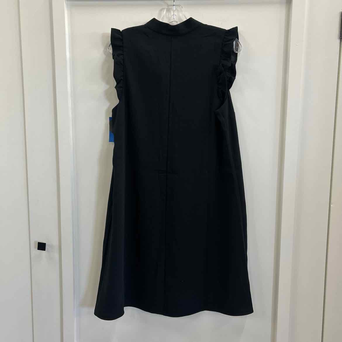 Lilly Pulitzer Size 10 Black New Dress Flutter Sleeve Shift Dress with Pearls