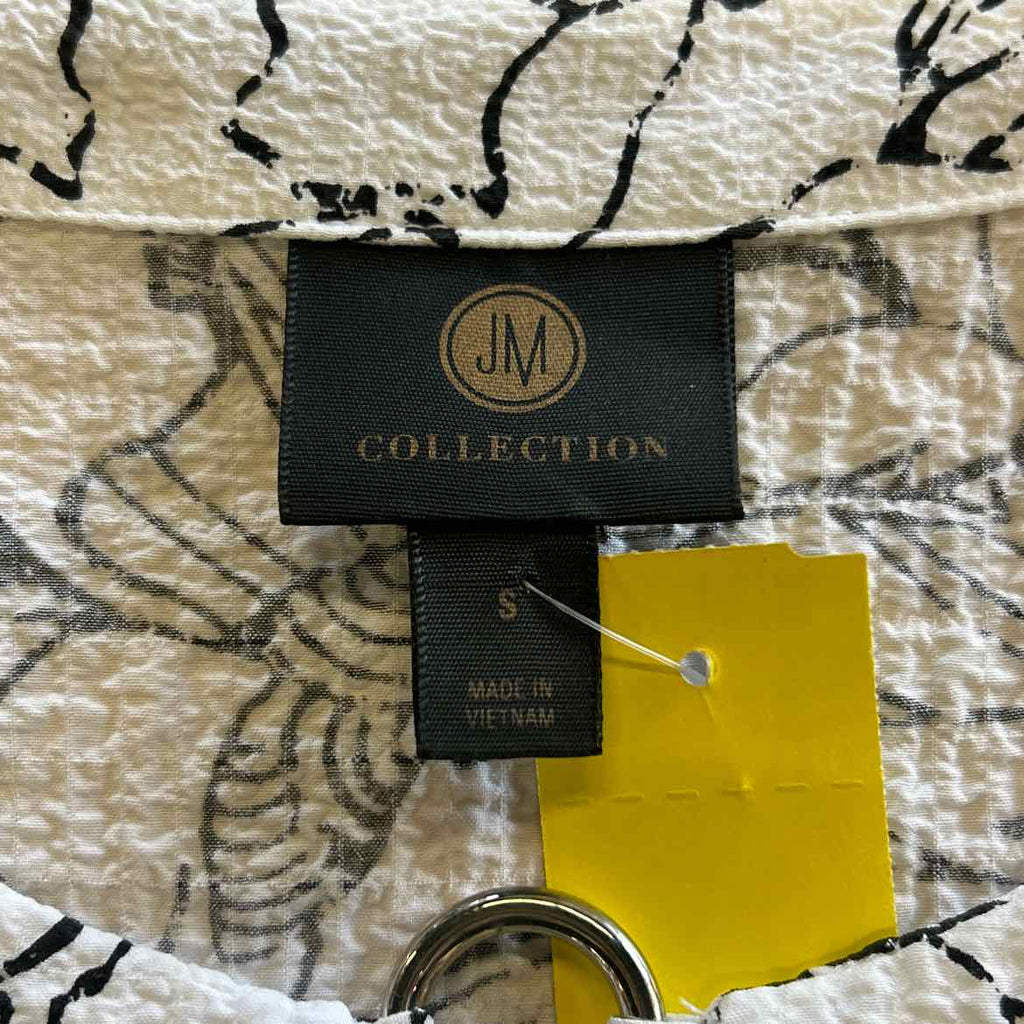 JM Collection Size S White Blouse
