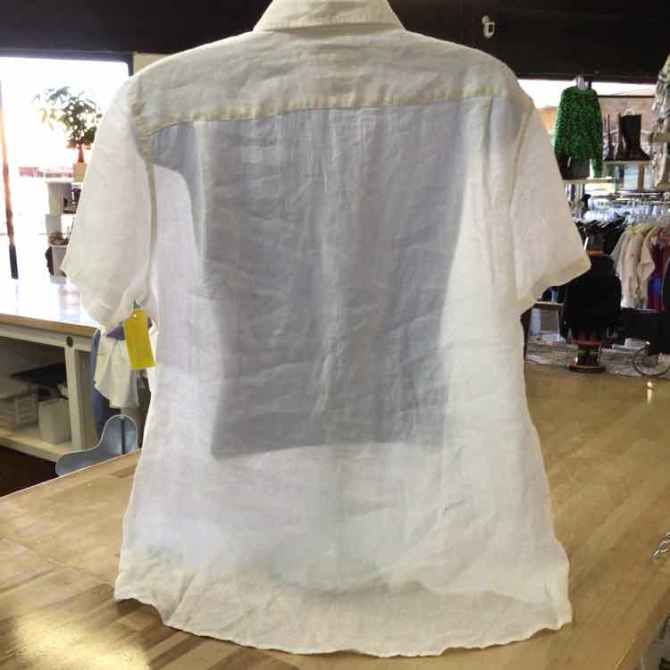 Michael Kors Classic Linen Point Collar Shirt
