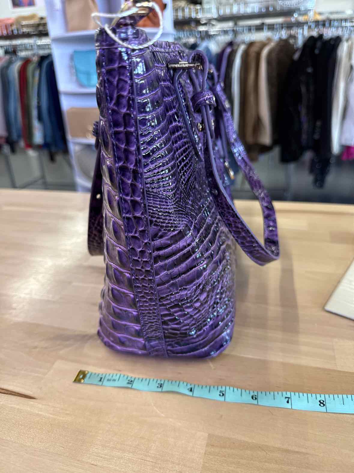 Brahmin Medium Asher Tote Heroic Purple Melbourne NWOT