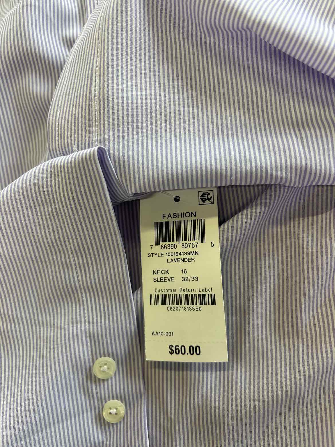 Club Room Men's Regular Fit Traveler Fine Stripe Dress Shirt