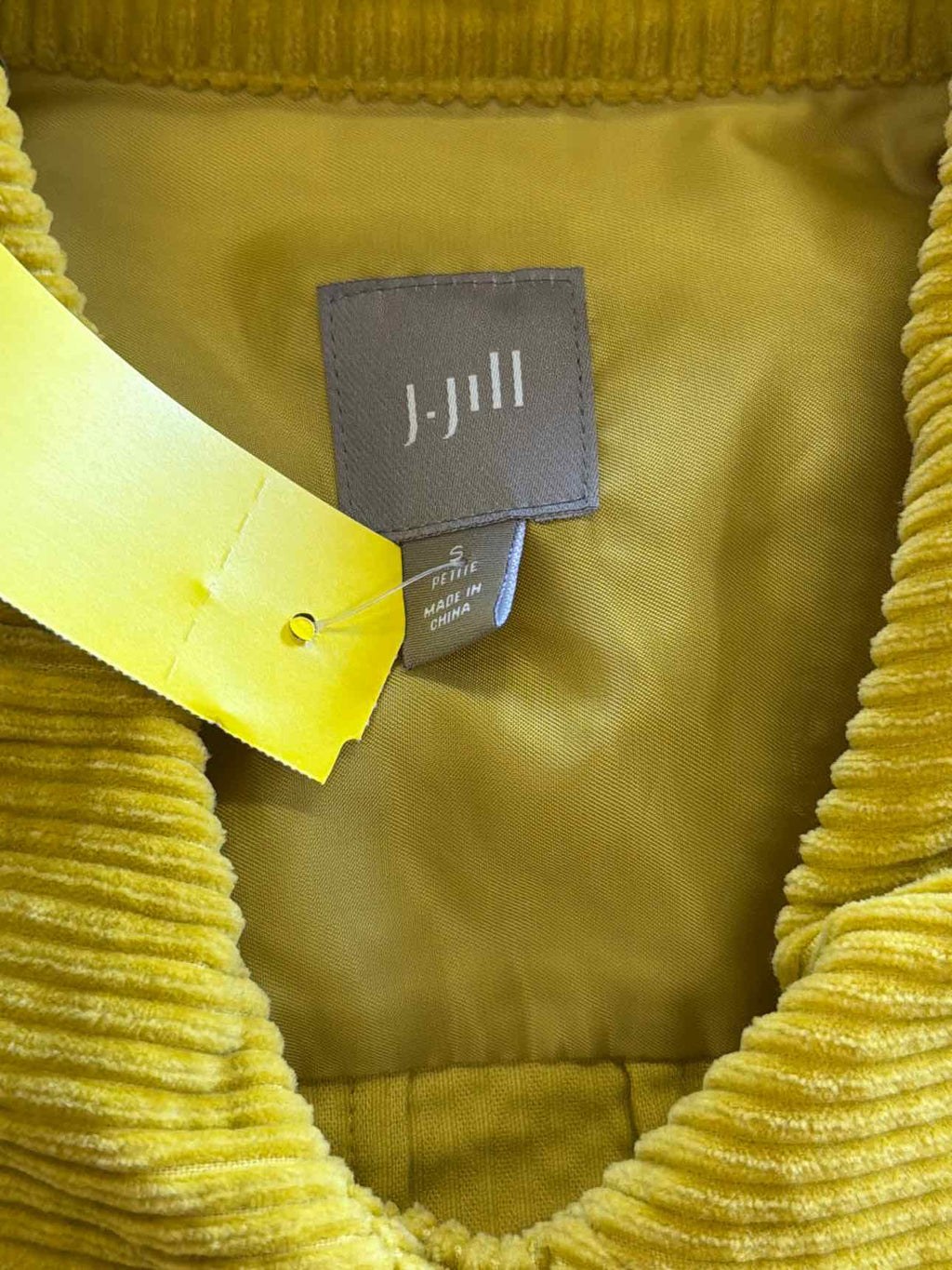 J Jill Size S Yellow Jacket