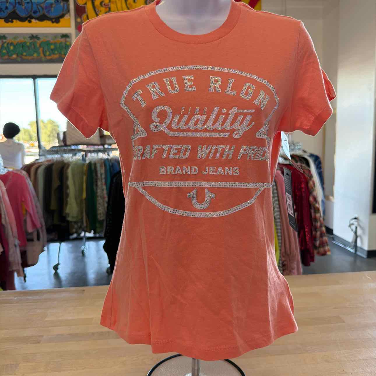 True Religion Size XS Peach New T-shirt