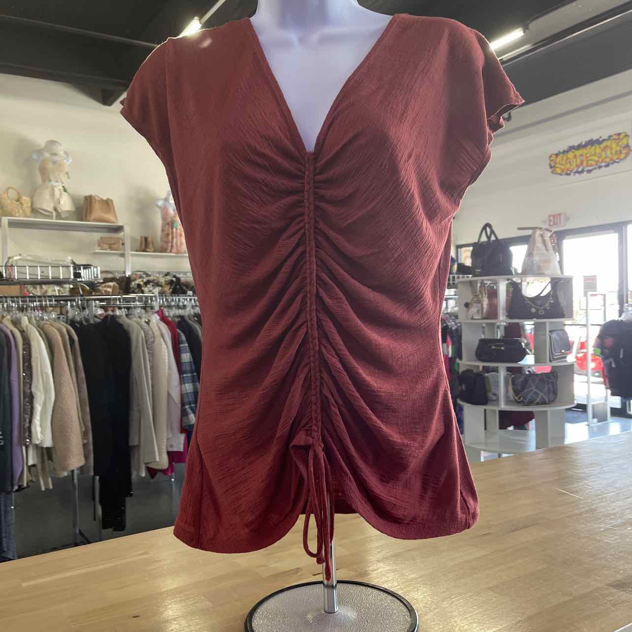 Max Studio Size S Rust Preloved Sleeveless