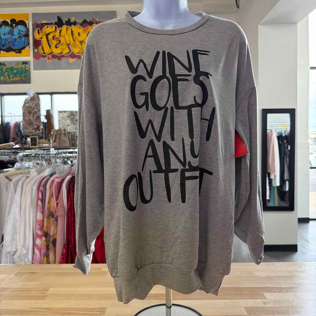 Size S Gray New Sweatshirt