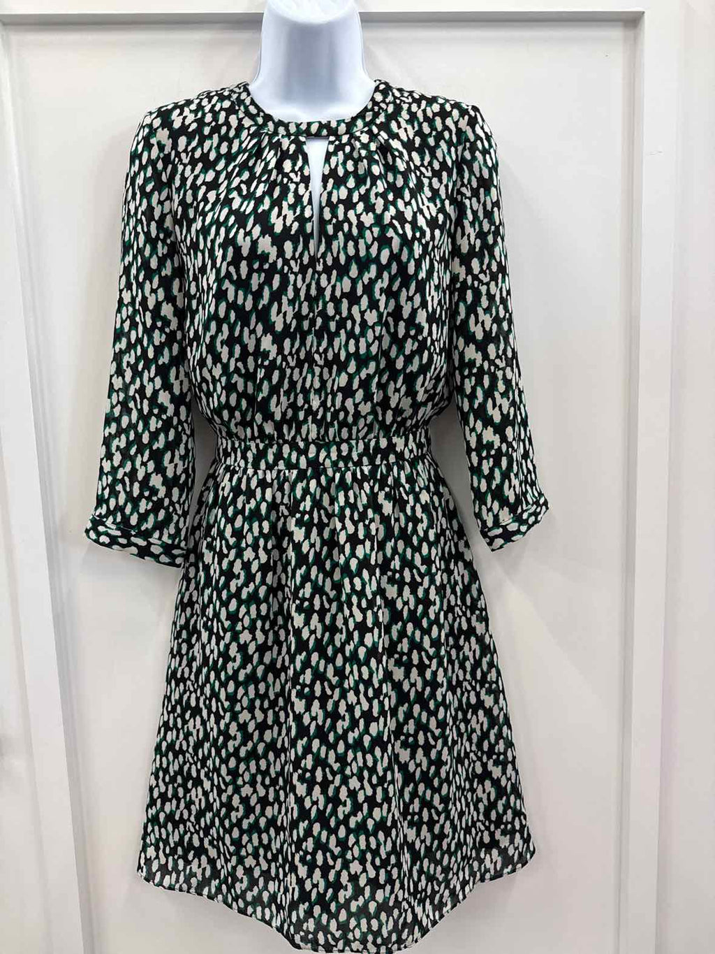 Banana Republic Size 4 Black/Green Preloved Dress