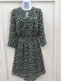 Banana Republic Size 4 Black/Green Preloved Dress