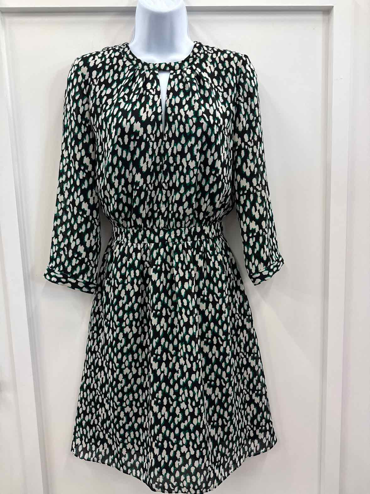 Banana Republic Size 4 Black/Green Preloved Dress