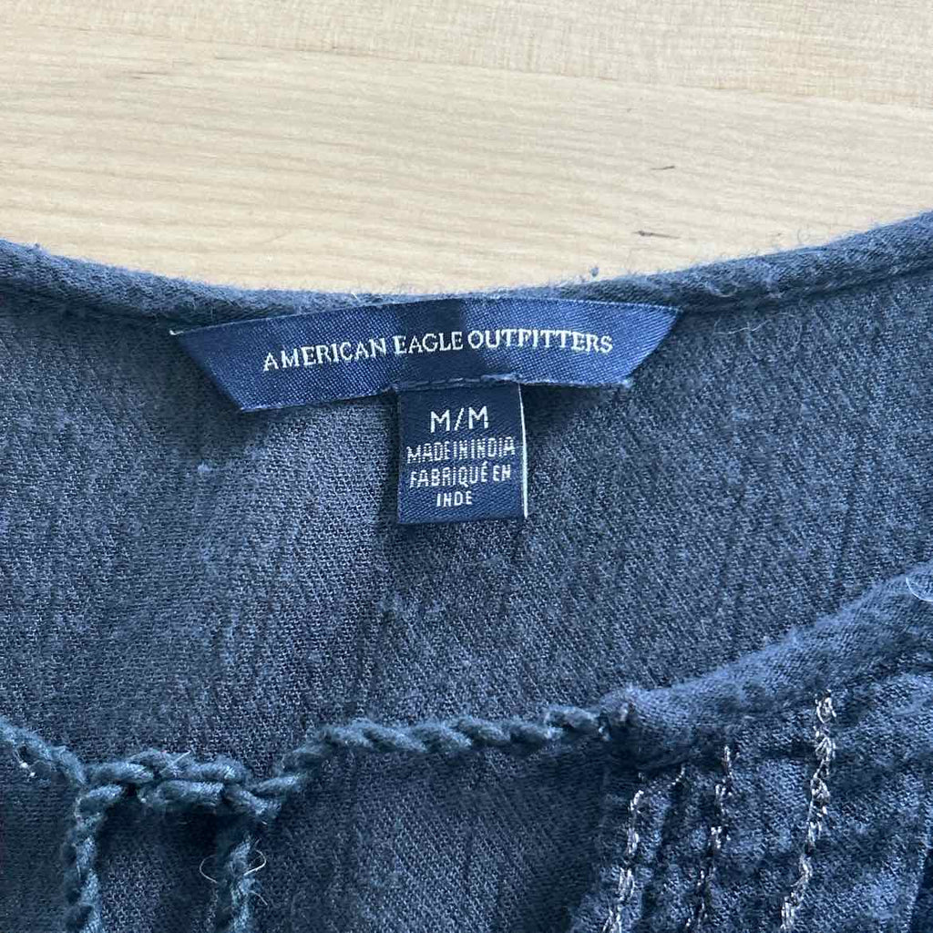 American Eagle Size M Blue Blouse