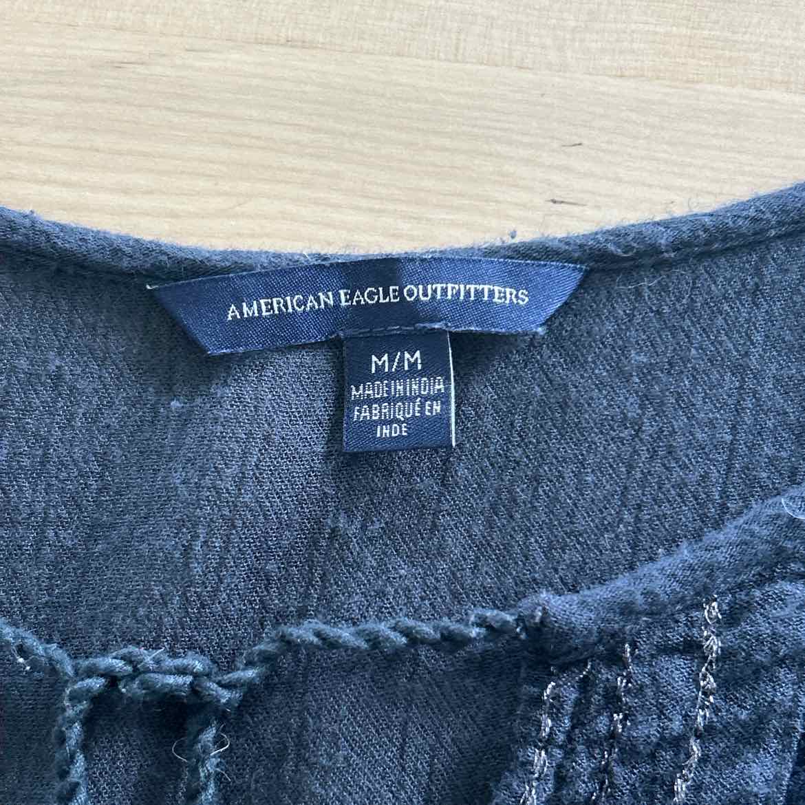 American Eagle Size M Blue Blouse