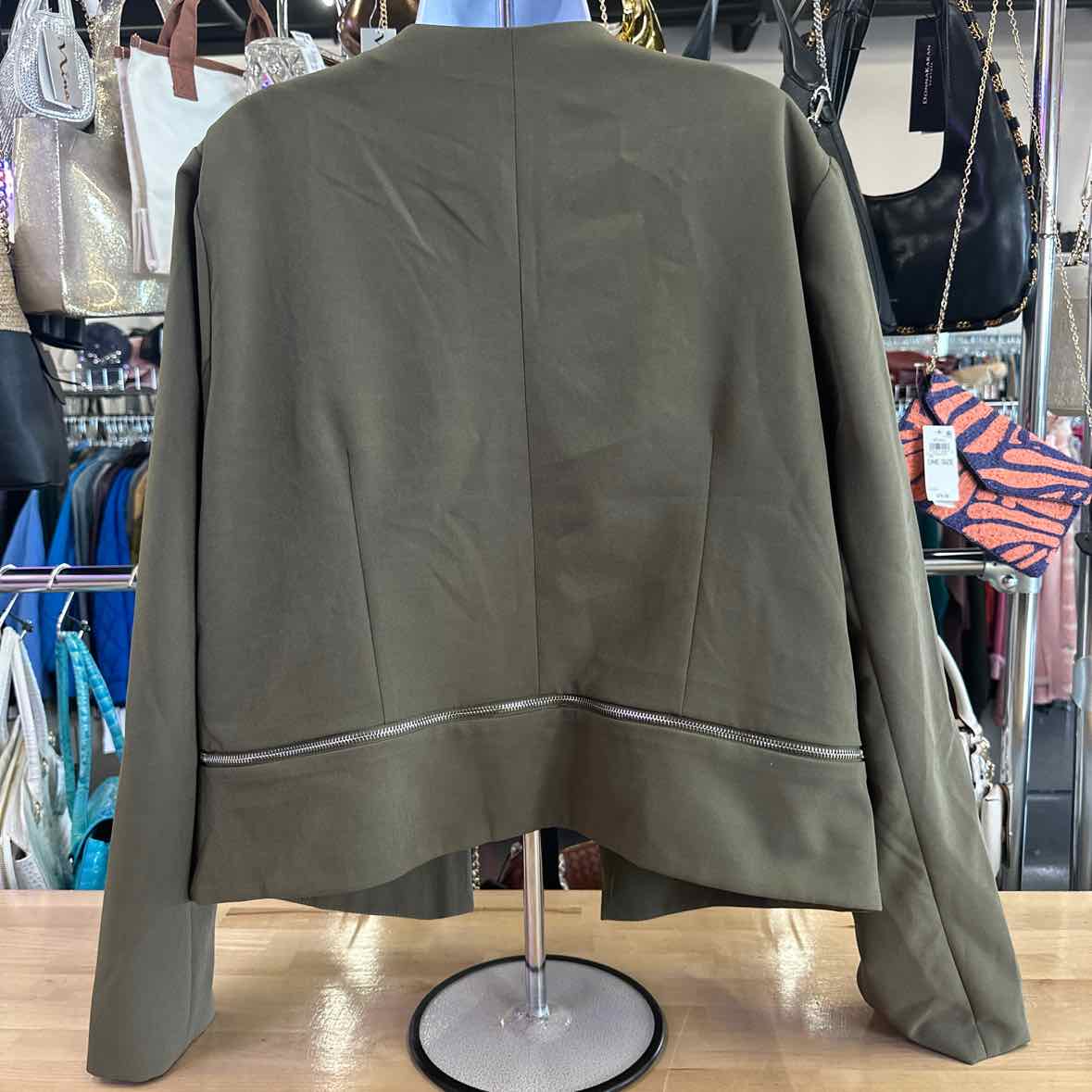 Shinestar Size 3X Green Blazer
