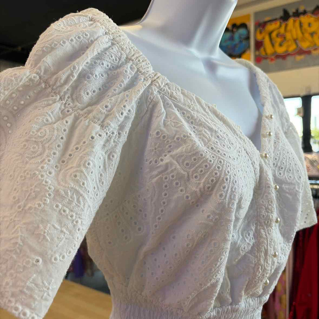 Guess Size XS White Used Blouse SS