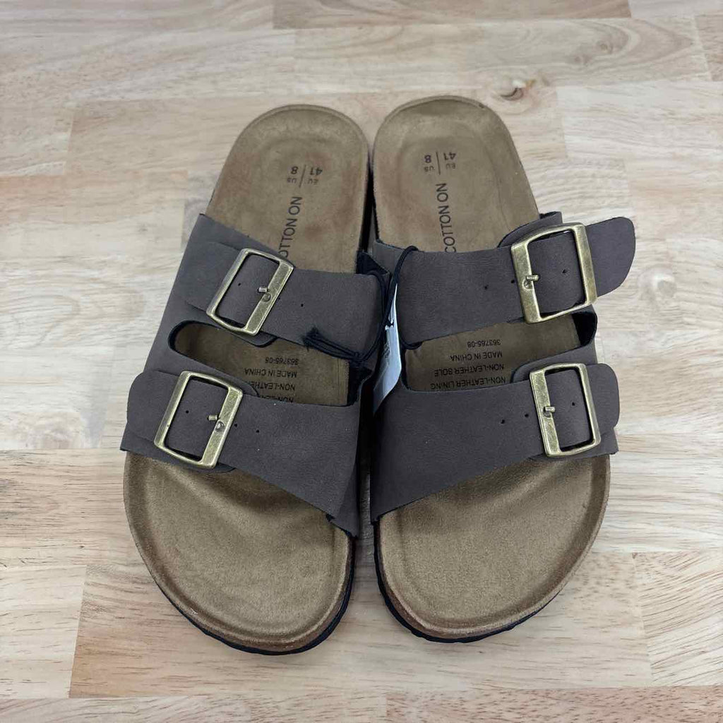 Cotton on Men's Double Buckle Sandal - Brown