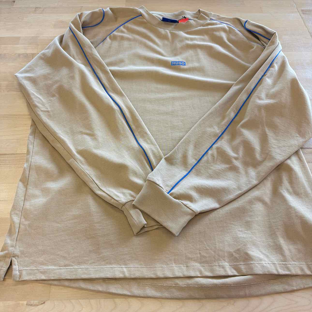 HUGO Size XXL Tan New MENS Long Sleeve Shirt