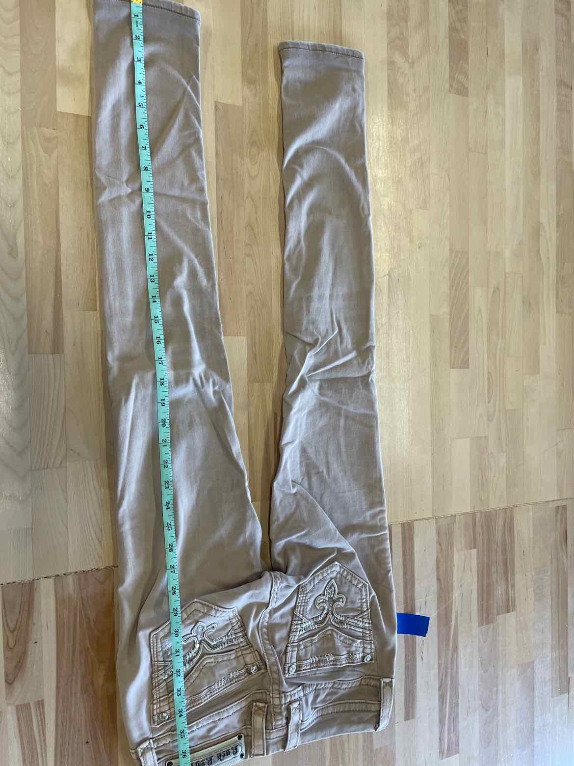 Rock Revival Size 24 Tan Jeans