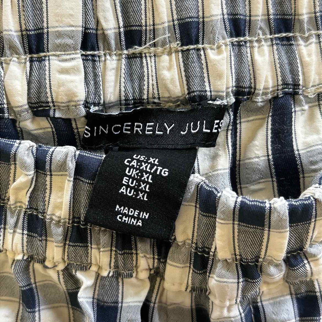 Sincerely Jules Size XL White & Blue Preloved Lounge