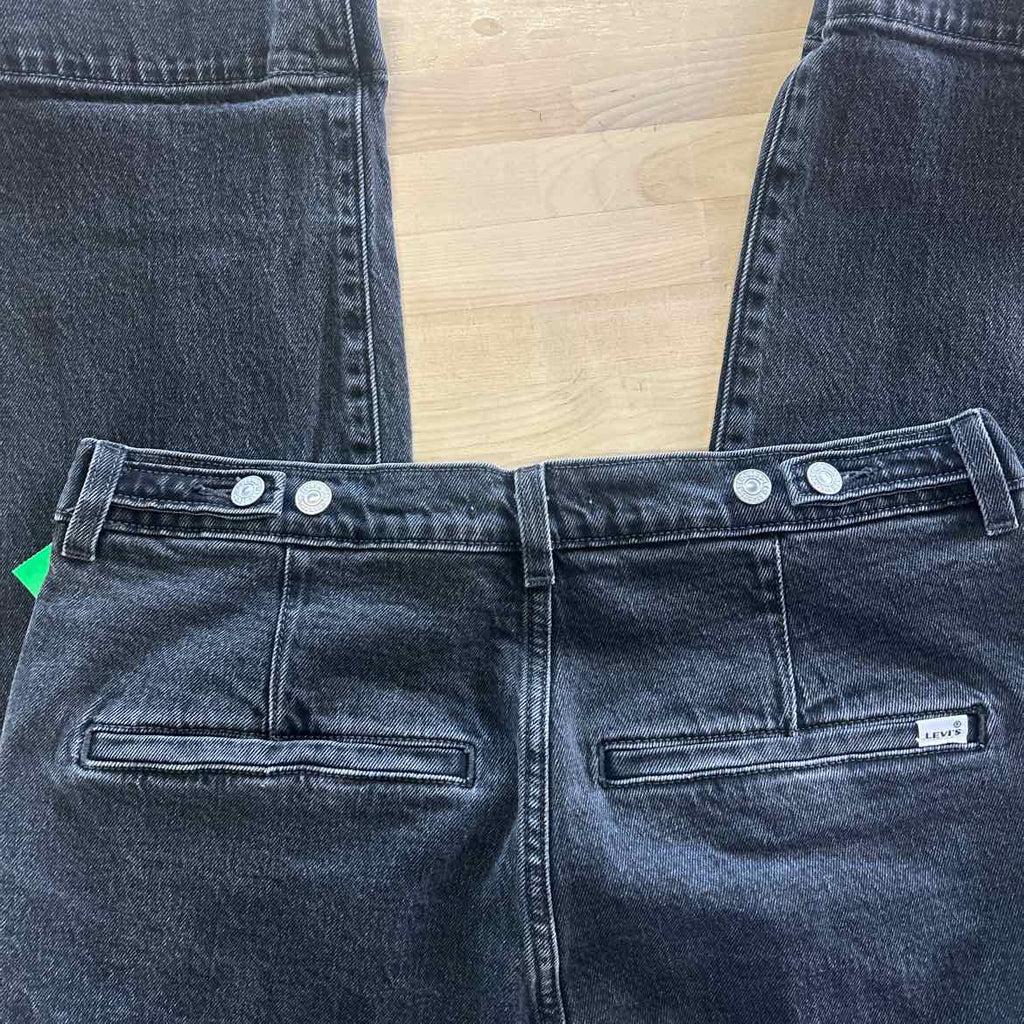 Levi's Size 31 Black Denim Preloved Jeans