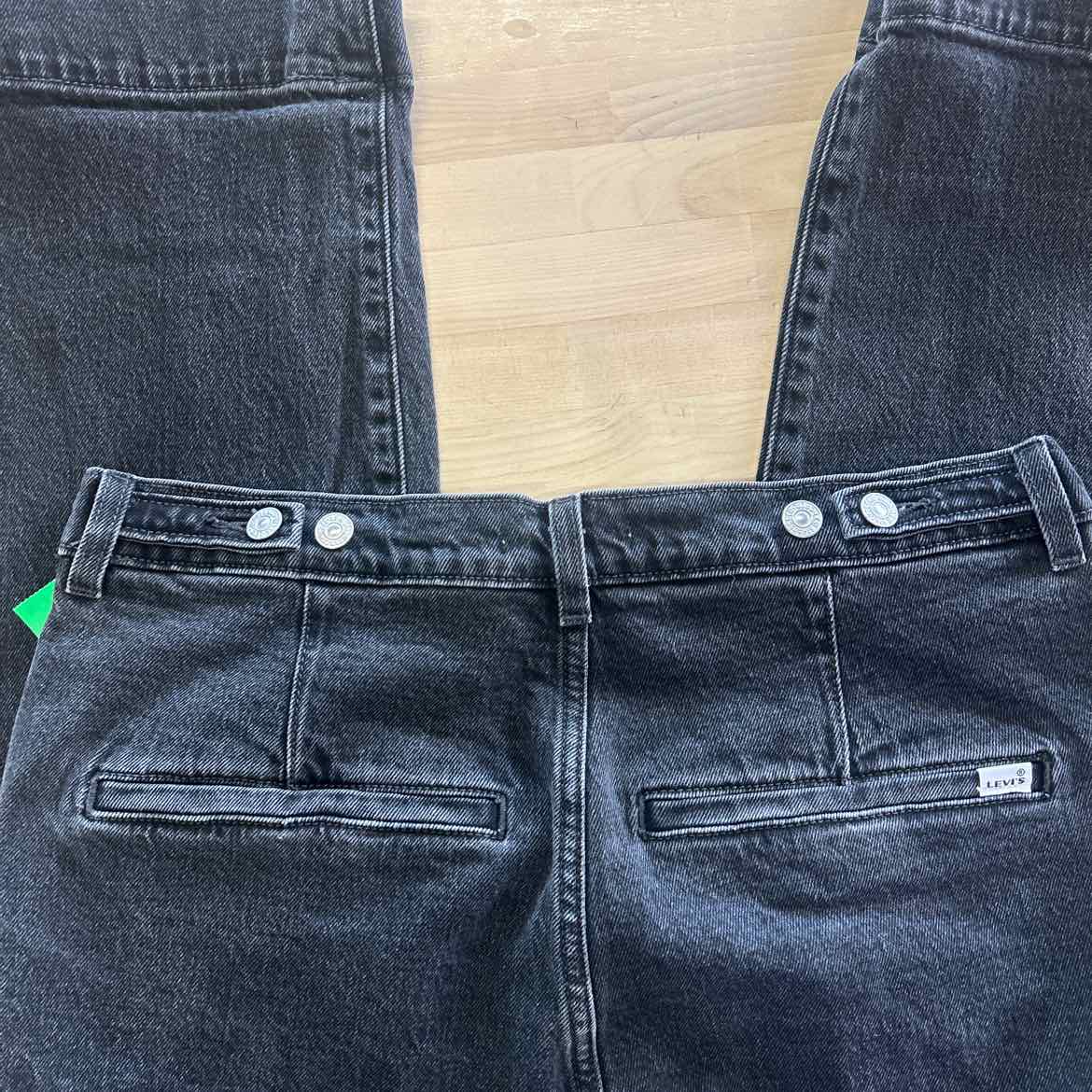 Levi's Size 31 Black Denim Preloved Jeans