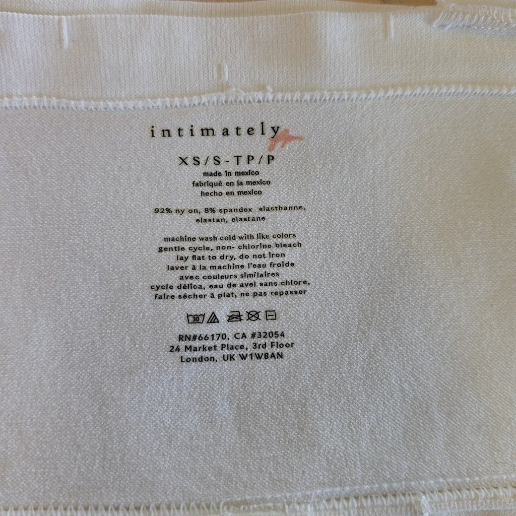 Intimately Size XS/S White Preloved Sports Bra