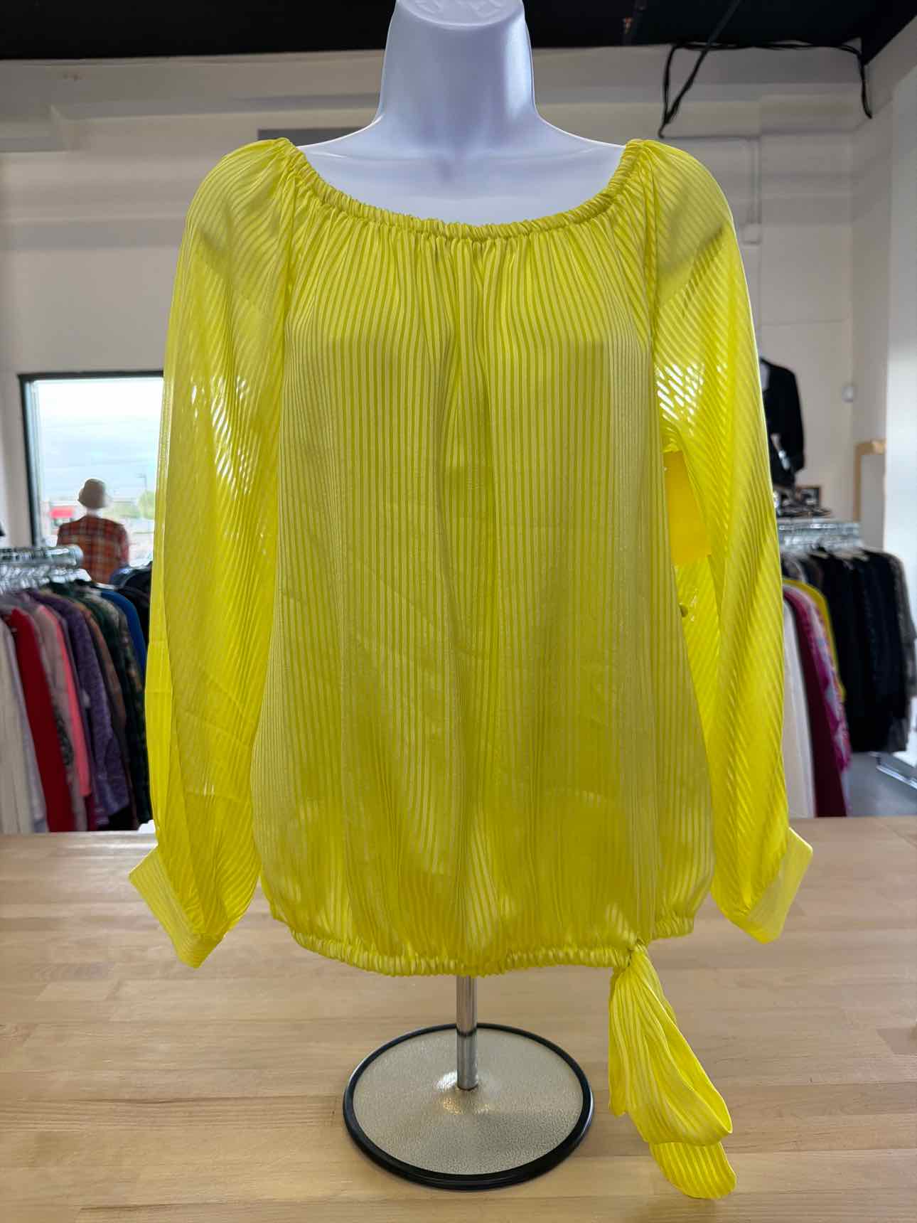 Vince Camuto Size S Yellow Blouse