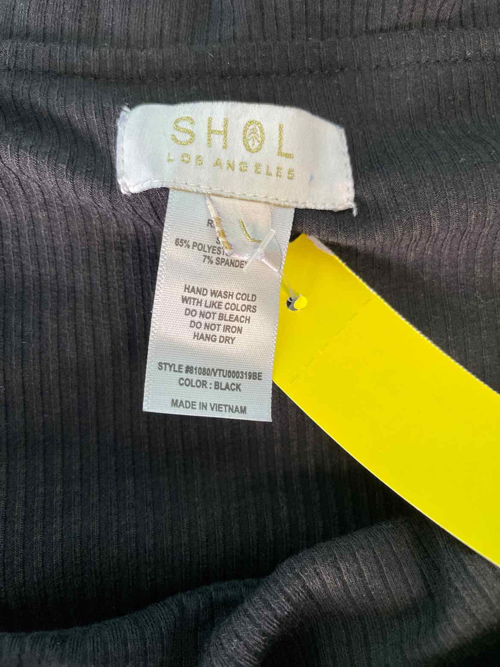 Size L Black Sleeveless