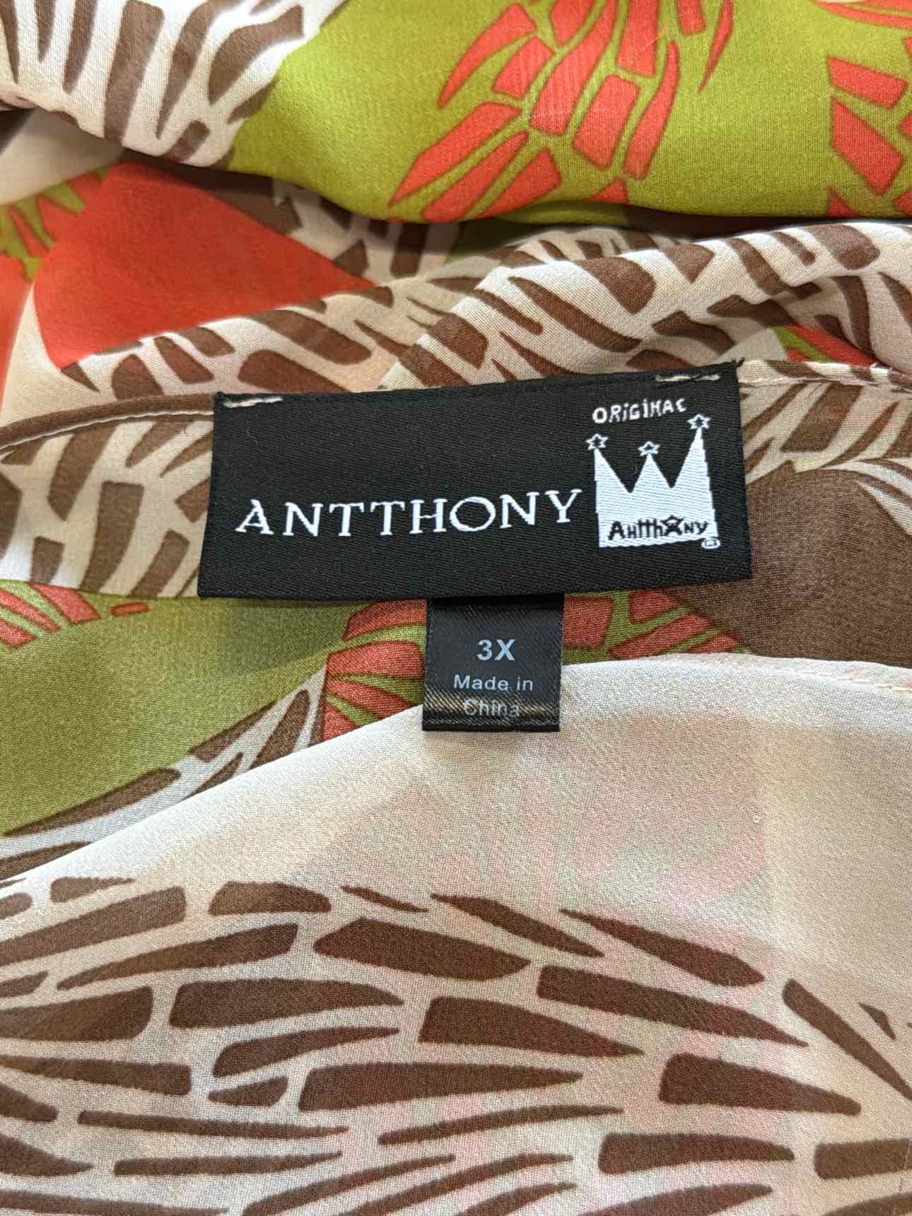 Antthony Size 3X Multi-Color Duster