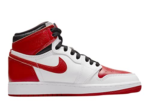 Jordan Size 6 White Red Preloved Sneakers
