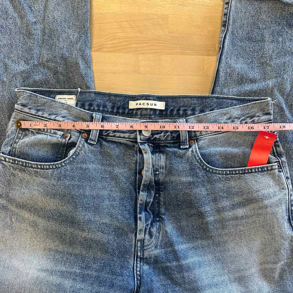 Pacsun Size 34 Blue Denim Used Jeans