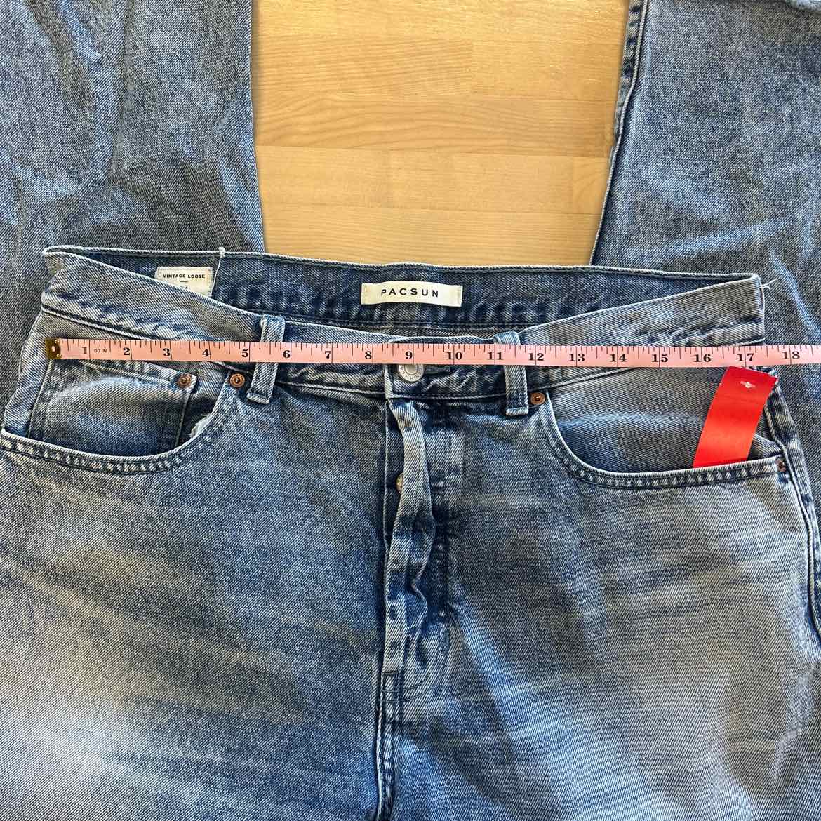 Pacsun Size 34 Blue Denim Used Jeans