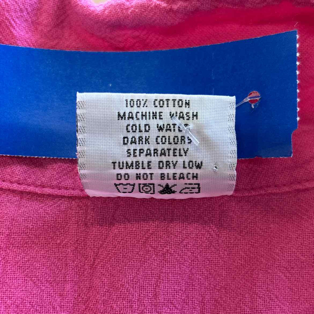 C.M.C Size M Pink Cotton Preloved Button Down LS
