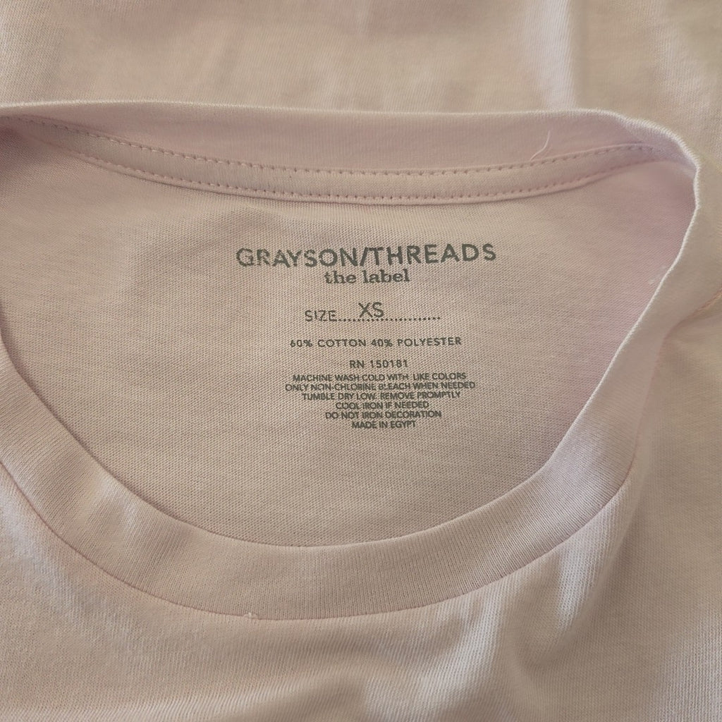 Grayson Threads Size XS Pink New T-Shirt SS