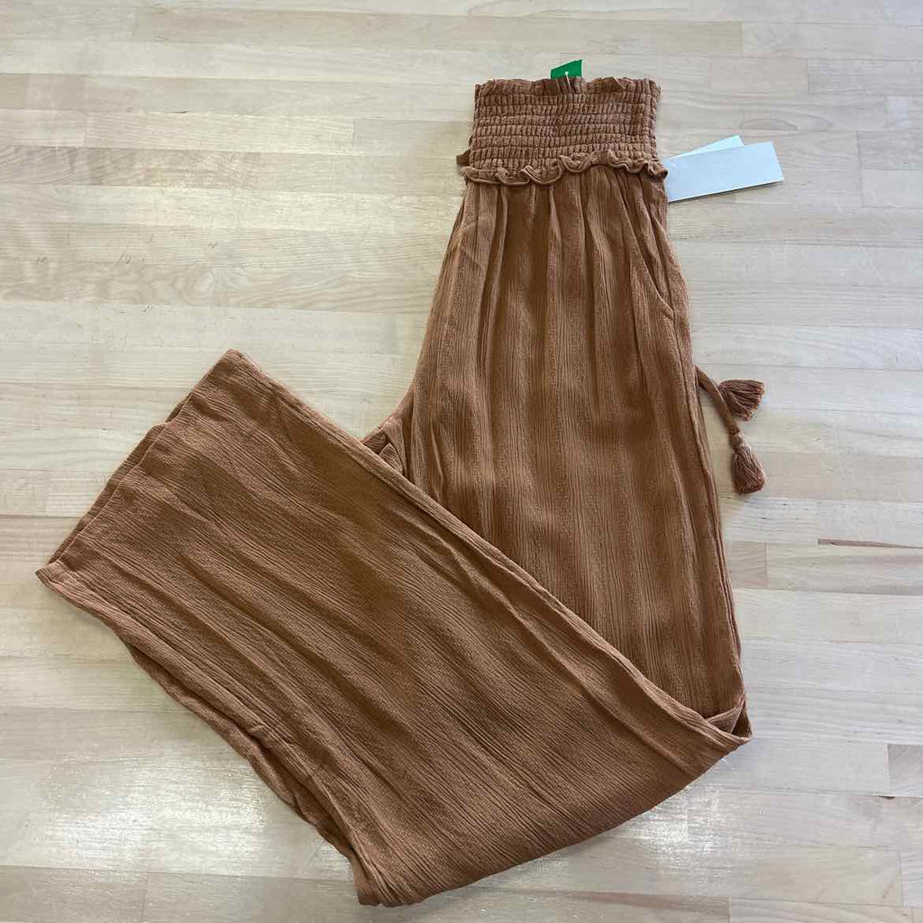 Kingston Grey Juniors' Wide-Leg Soft Pants - Tobacco