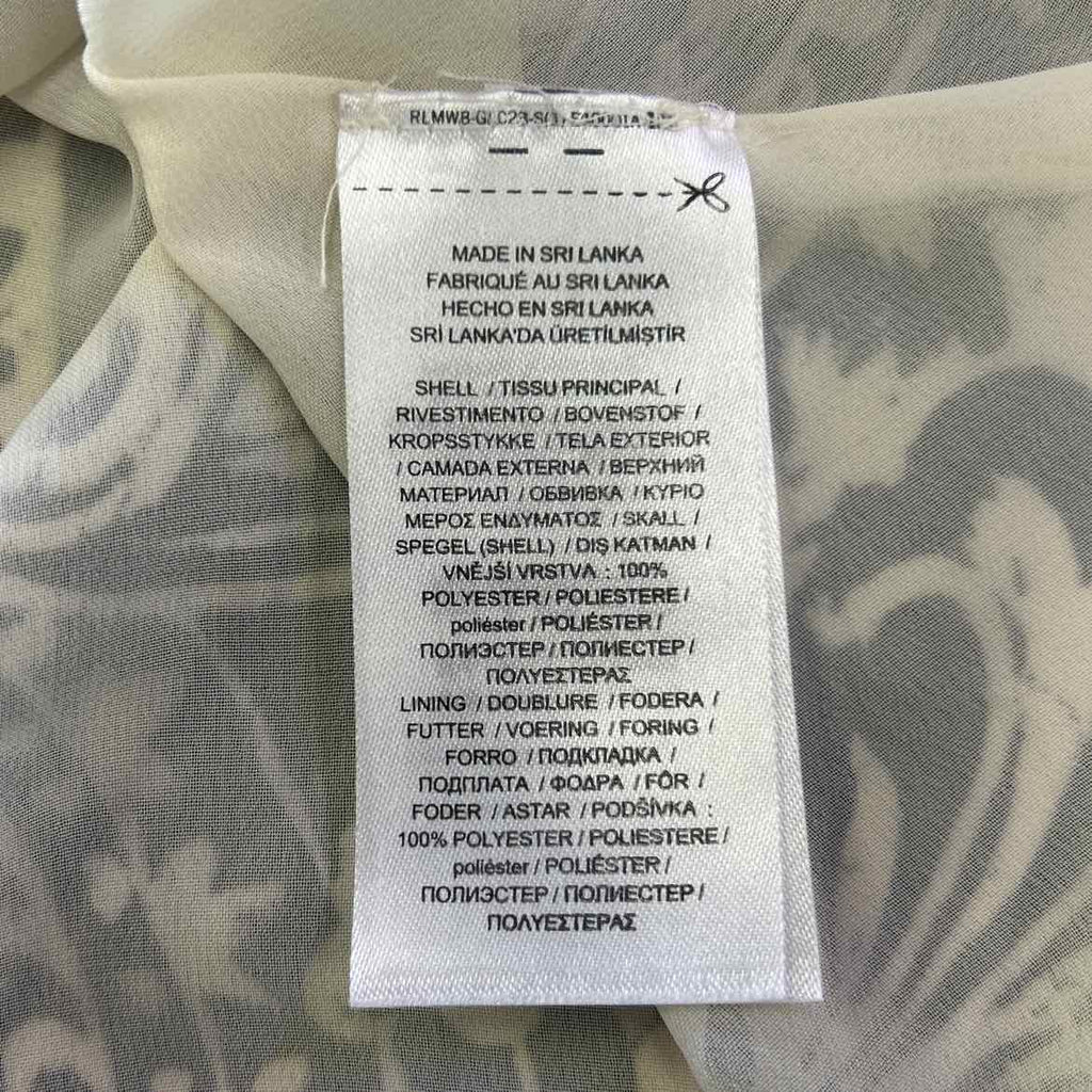Ralph Lauren Size 10 Black White Preloved Blouse LS