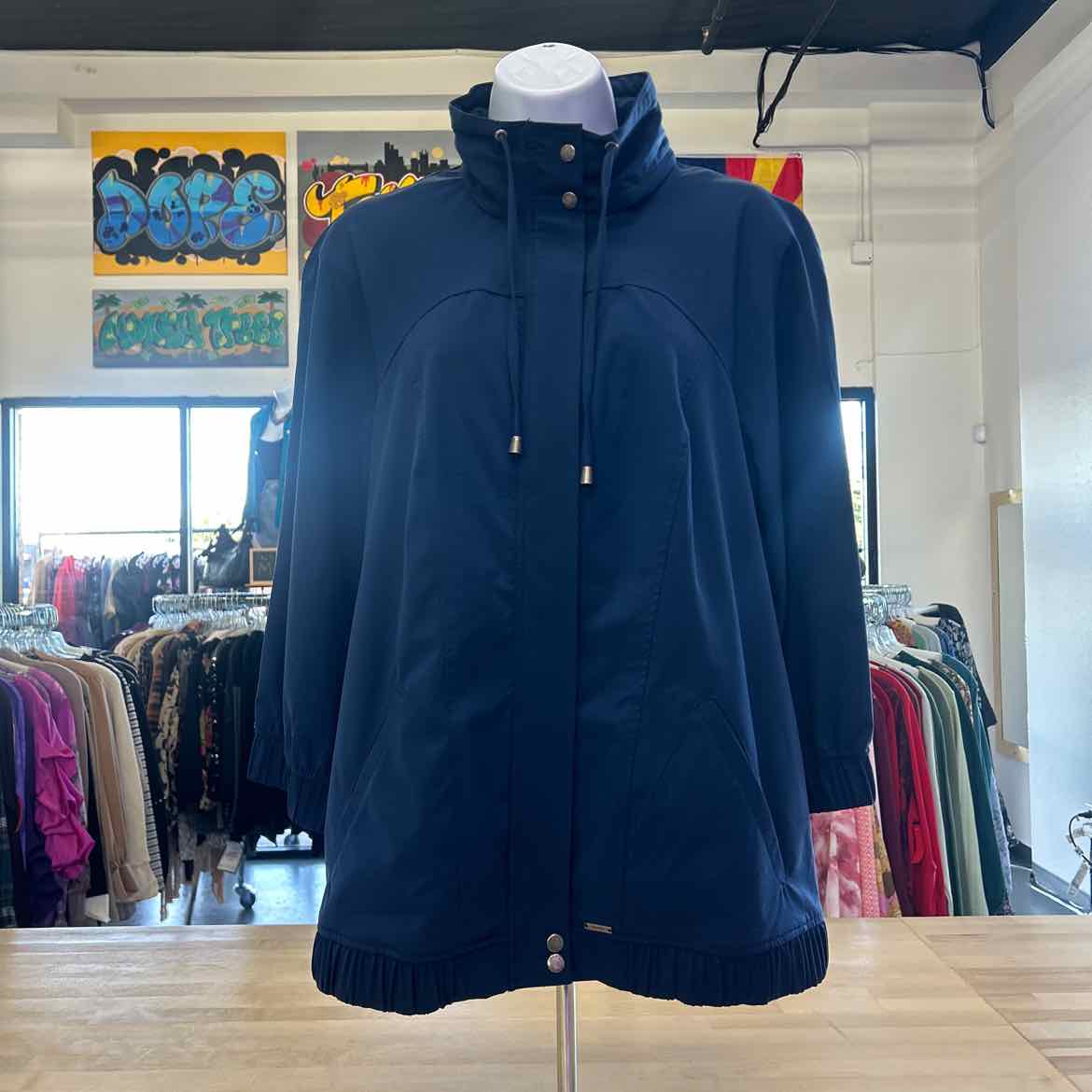 Chico's Size 1 (M) Blue Preloved Jacket