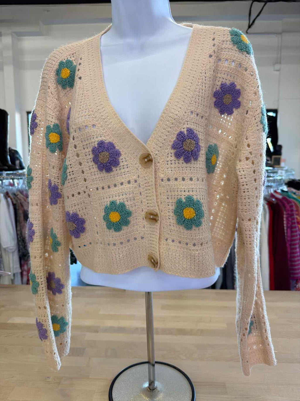 So Size S Tan Cardigan