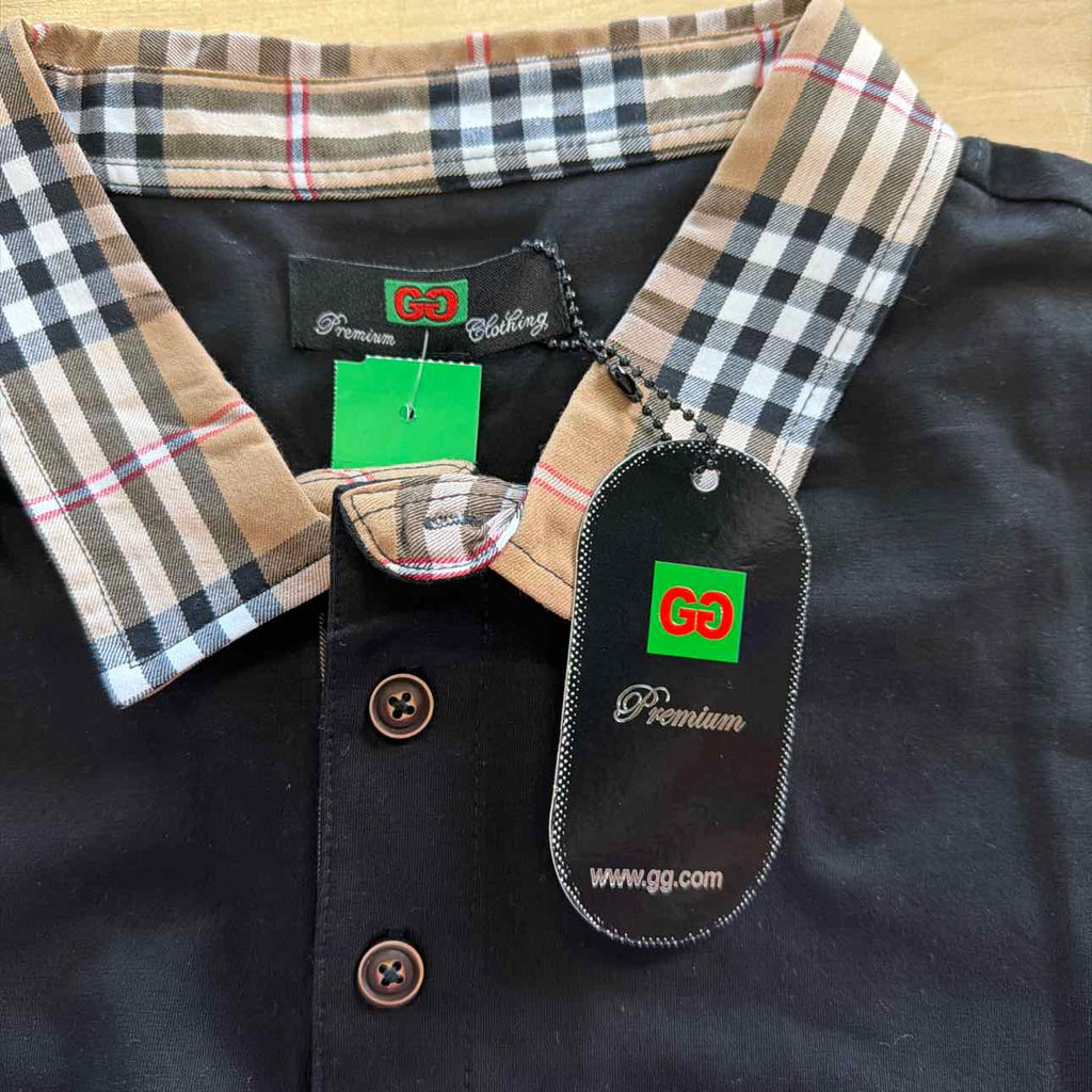 GG Size XXL Black New MENS Polo