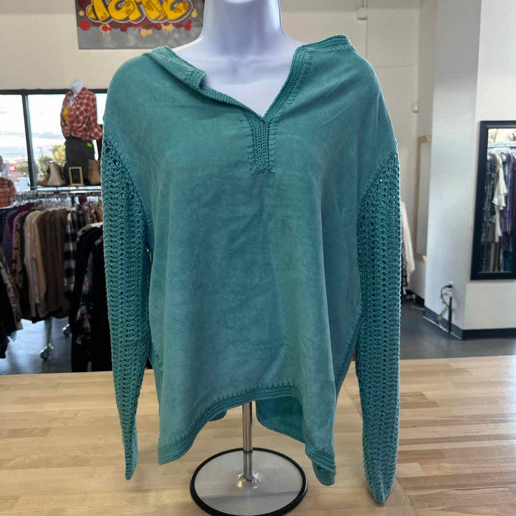 NortonStudio Size L Teal Blouse