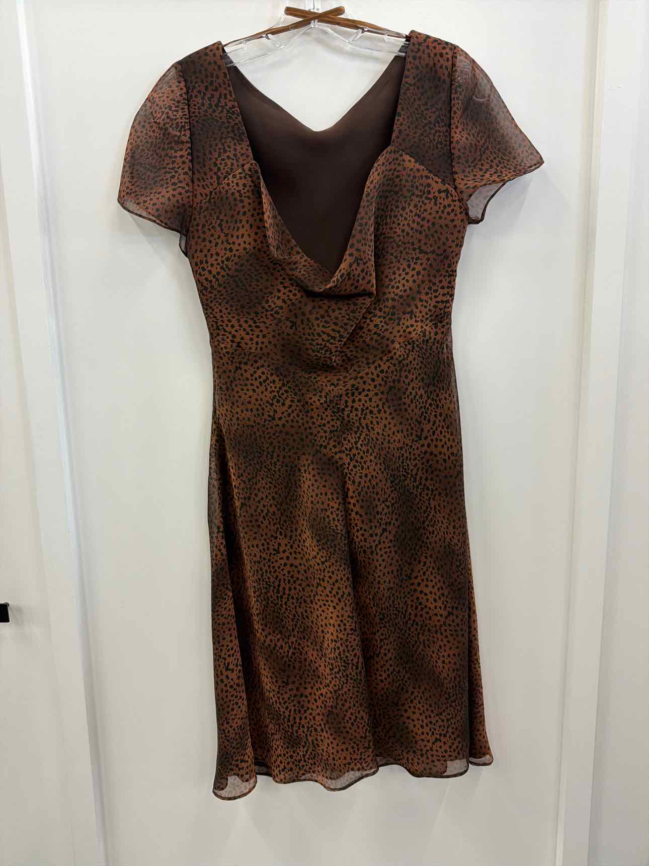 Kay Unger Size 10 Brown Dress
