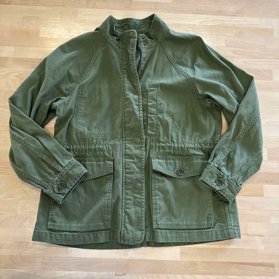 Madewell Size M Cotton Green Utility Jacket - Outdoor