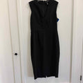 White House Black Market Size 8 Black Preloved Dress