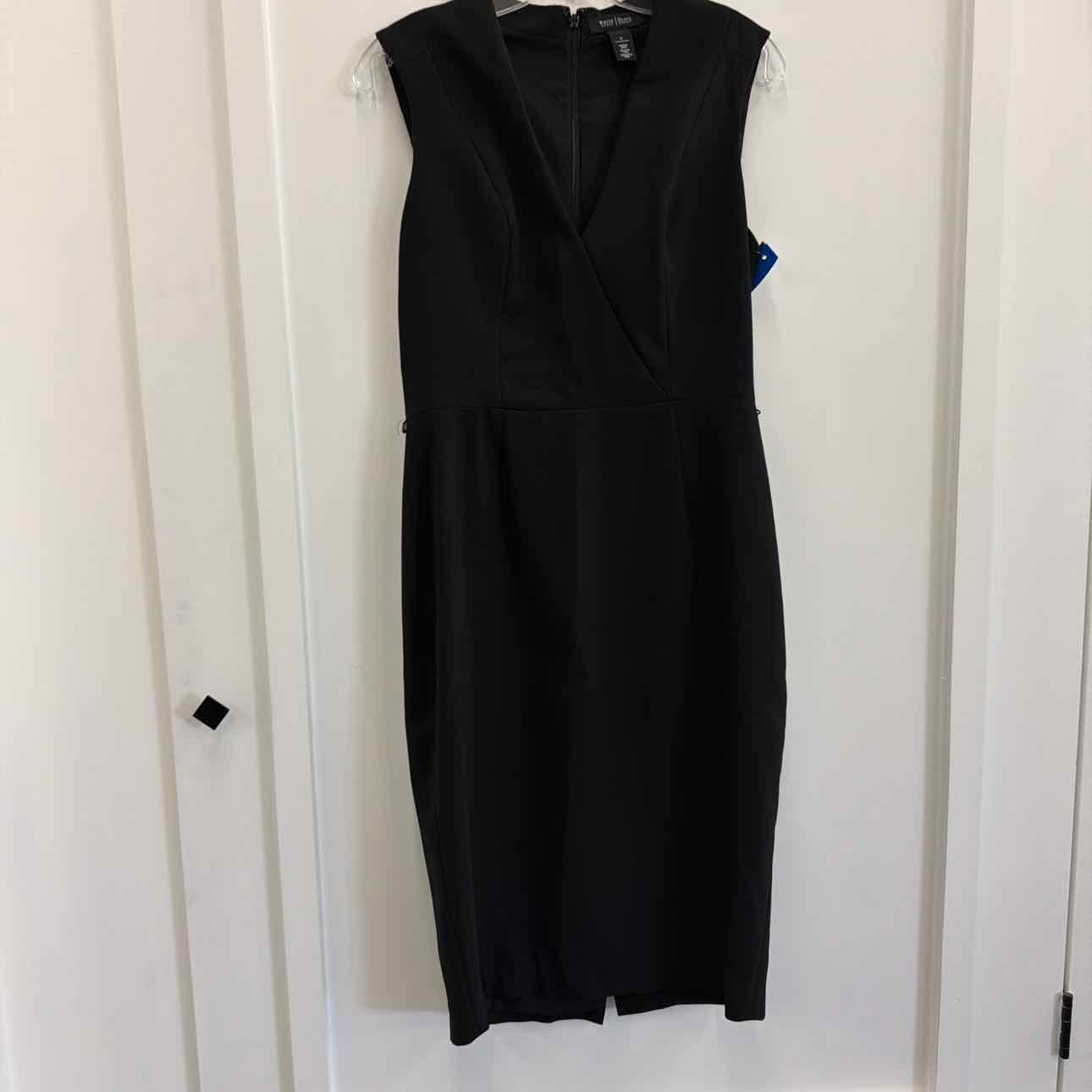 White House Black Market Size 8 Black Preloved Dress