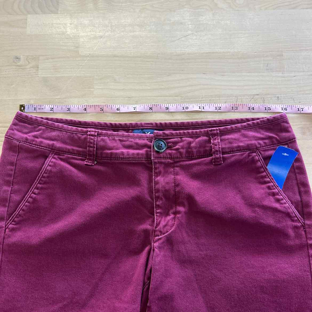 American Eagle Women Size 8 Wine Preloved Shorts
