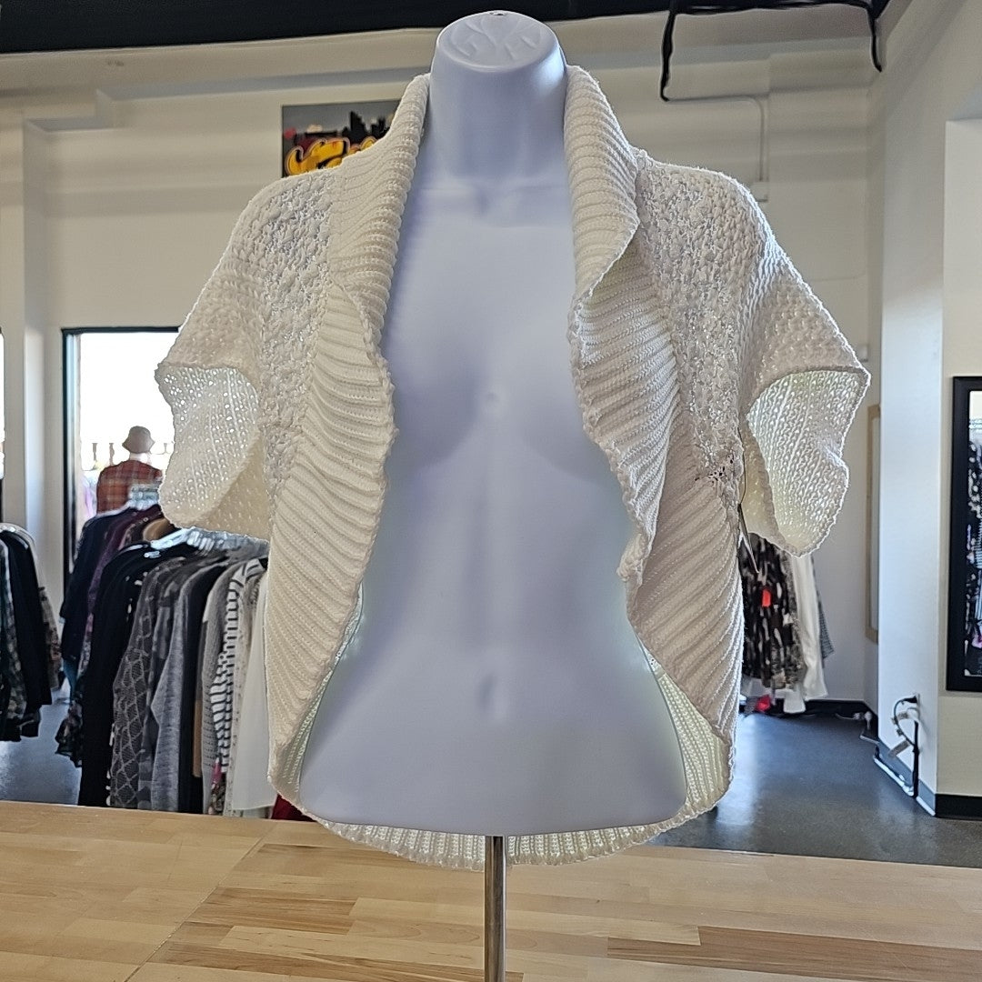 Bask Size L White Cardigan