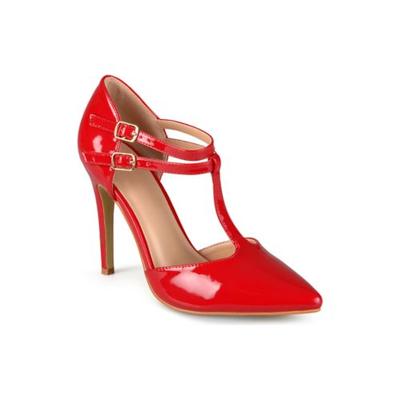 Journee Collection Shoe Size 8 Red Tru Pointed Toe High Stiletto Pumps NWT