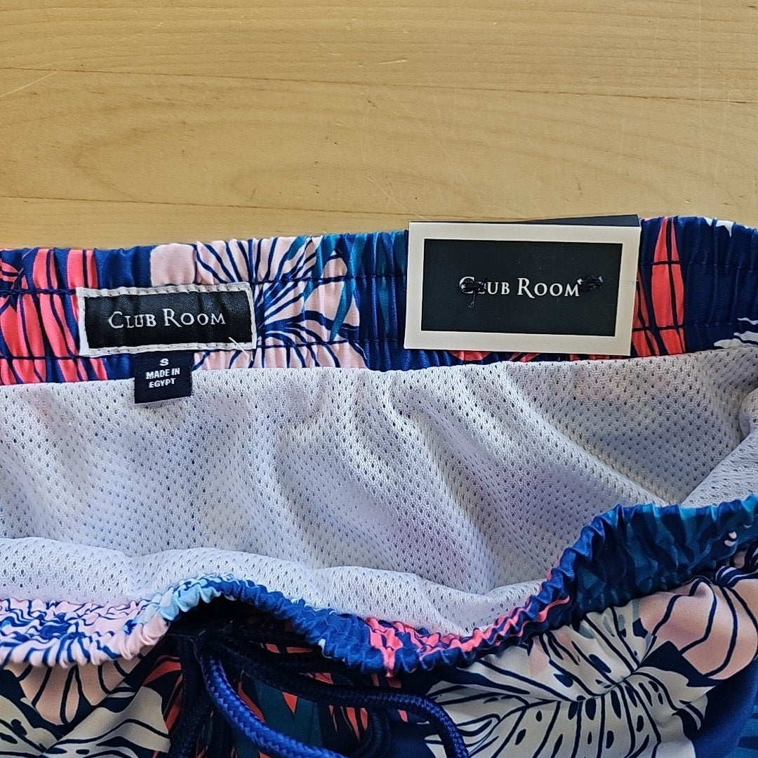 Club Room Men's Hibiscus Floral Print 7" Swim Trunks